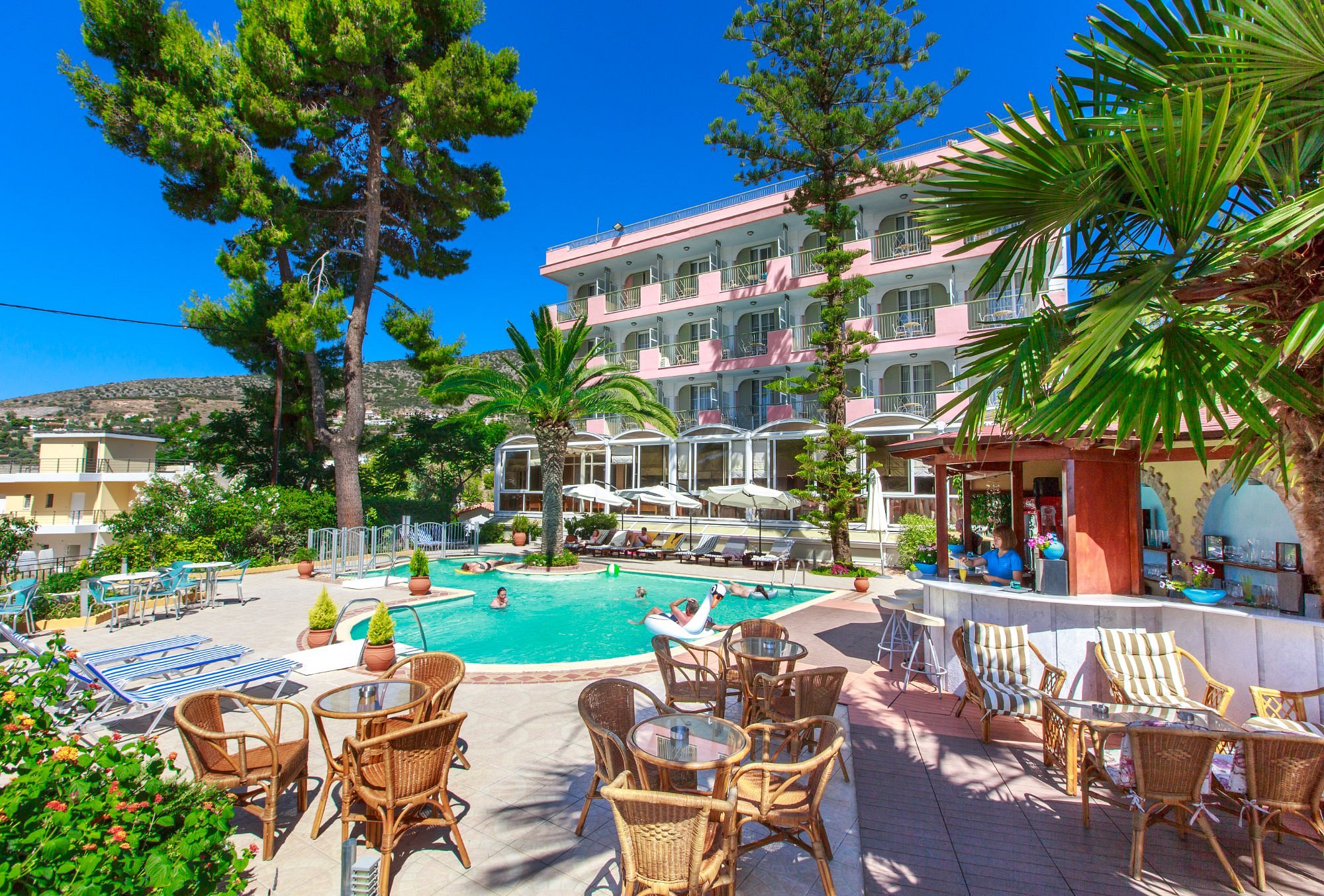 Tolon Holidays Hotel, pool & gardens in Tolo, Argolis